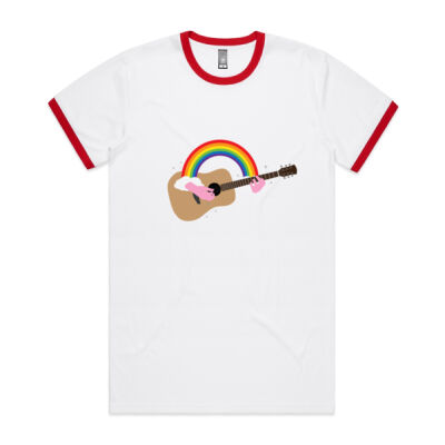 Rainbow Jam - Red Ringer Tee Thumbnail