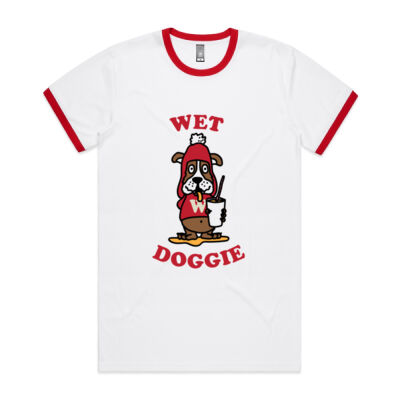 Wet Doggie - Red Ringer Tee Thumbnail