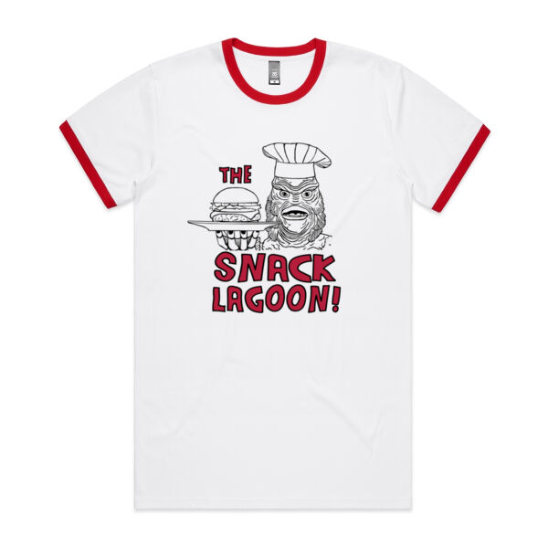 The Snack Lagoon! - Red Ringer Tee Thumbnail